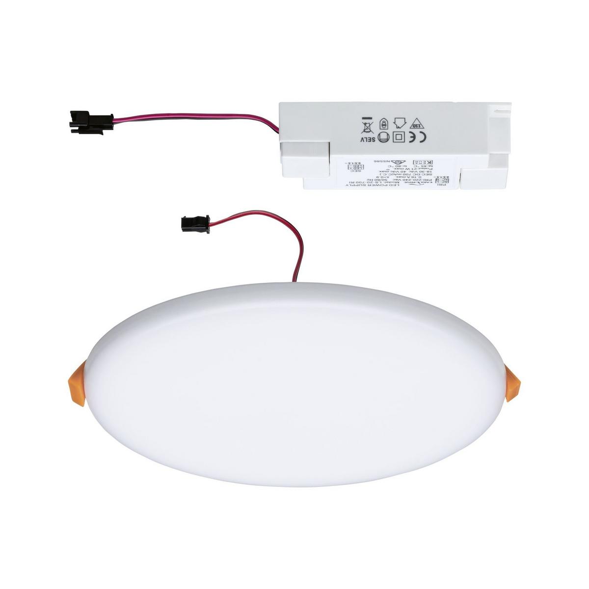 LED-Paneel Veluna Varifit Ø 18,5 cm Rund - Weiß, LIFESTYLE, Kunststoff (18,5cm) - Paulmann
