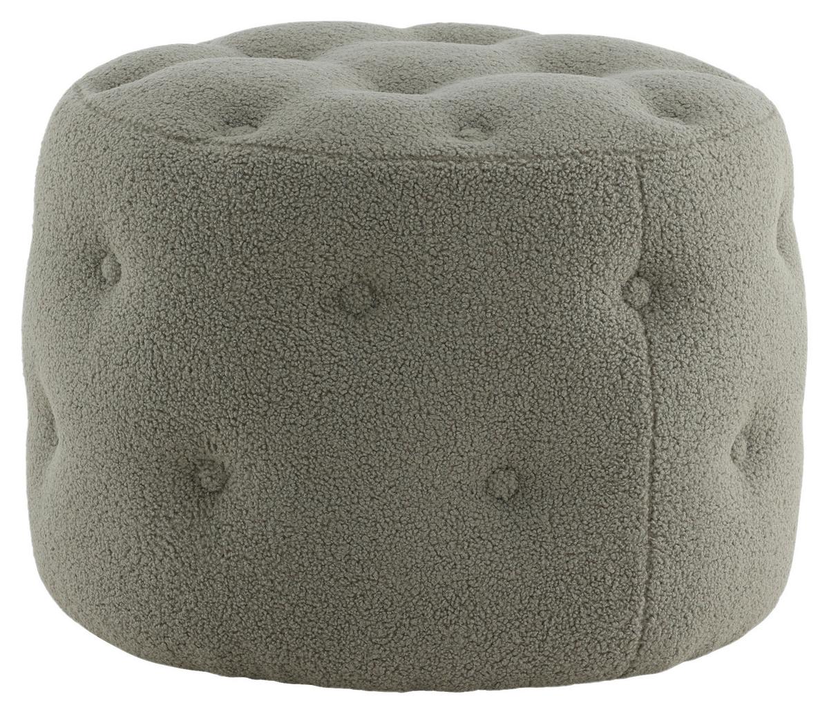 Pouf Benjamin - Greige, Design, Textil (55/44/55cm) - Livetastic