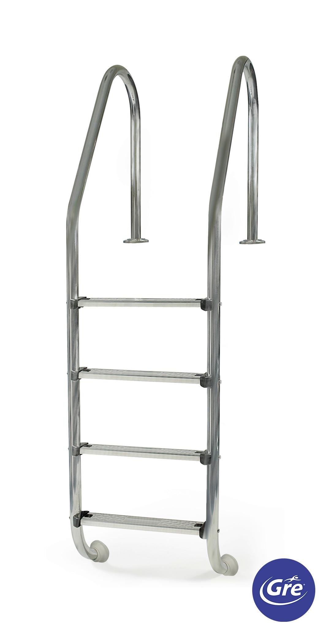 Poolleiter Leiter - Alufarben, KONVENTIONELL, Metall (183cm) - Gre