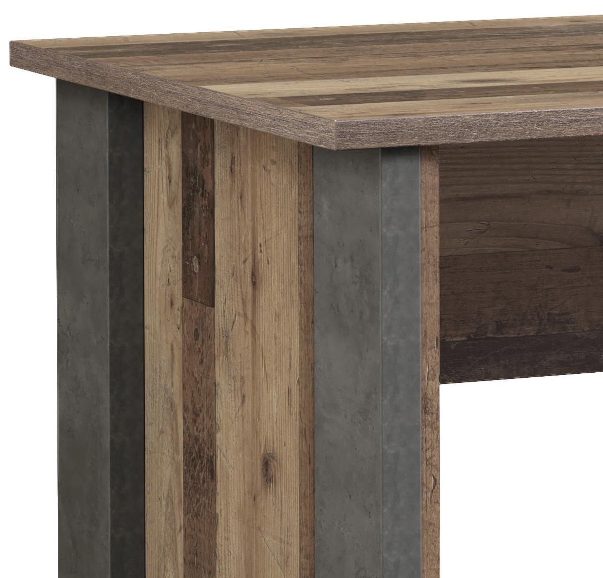 Schreibtisch B 103cm H 73,5cm Cliff, Braun/grau - Dunkelgrau/Braun, KONVENTIONELL, Holzwerkstoff/Kunststoff (103/70/73.5cm) - MID.YOU