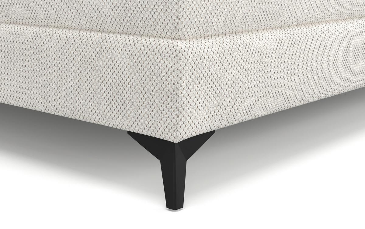 Boxspringbett Eagle Ceme Lxf: ca. 180x200 cm - Creme/Schwarz, Holzwerkstoff/Textil (180/200cm) - MID.YOU