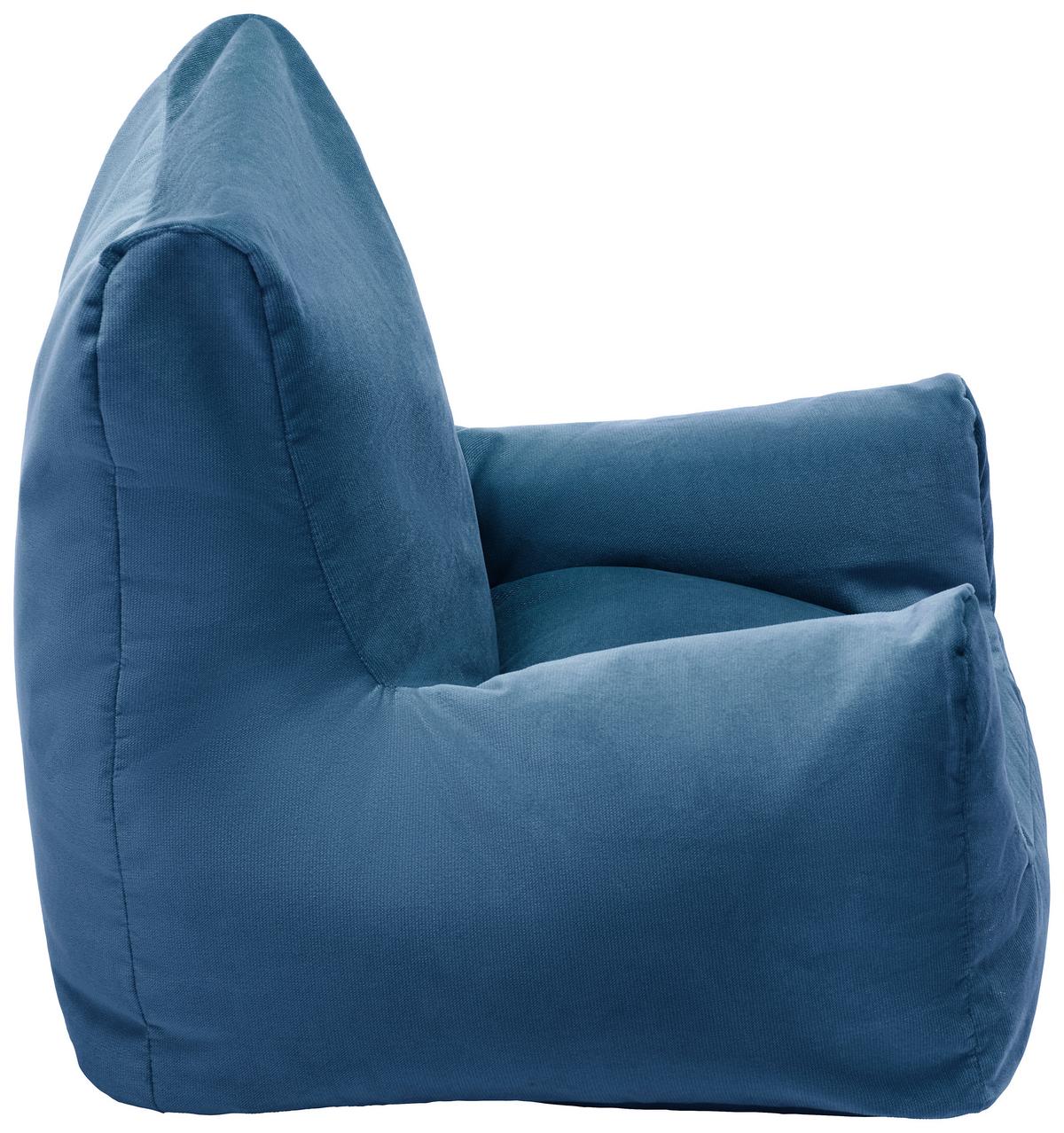 Sedací vak modrý - modrá, textil (70/55/70cm) - Modern Living