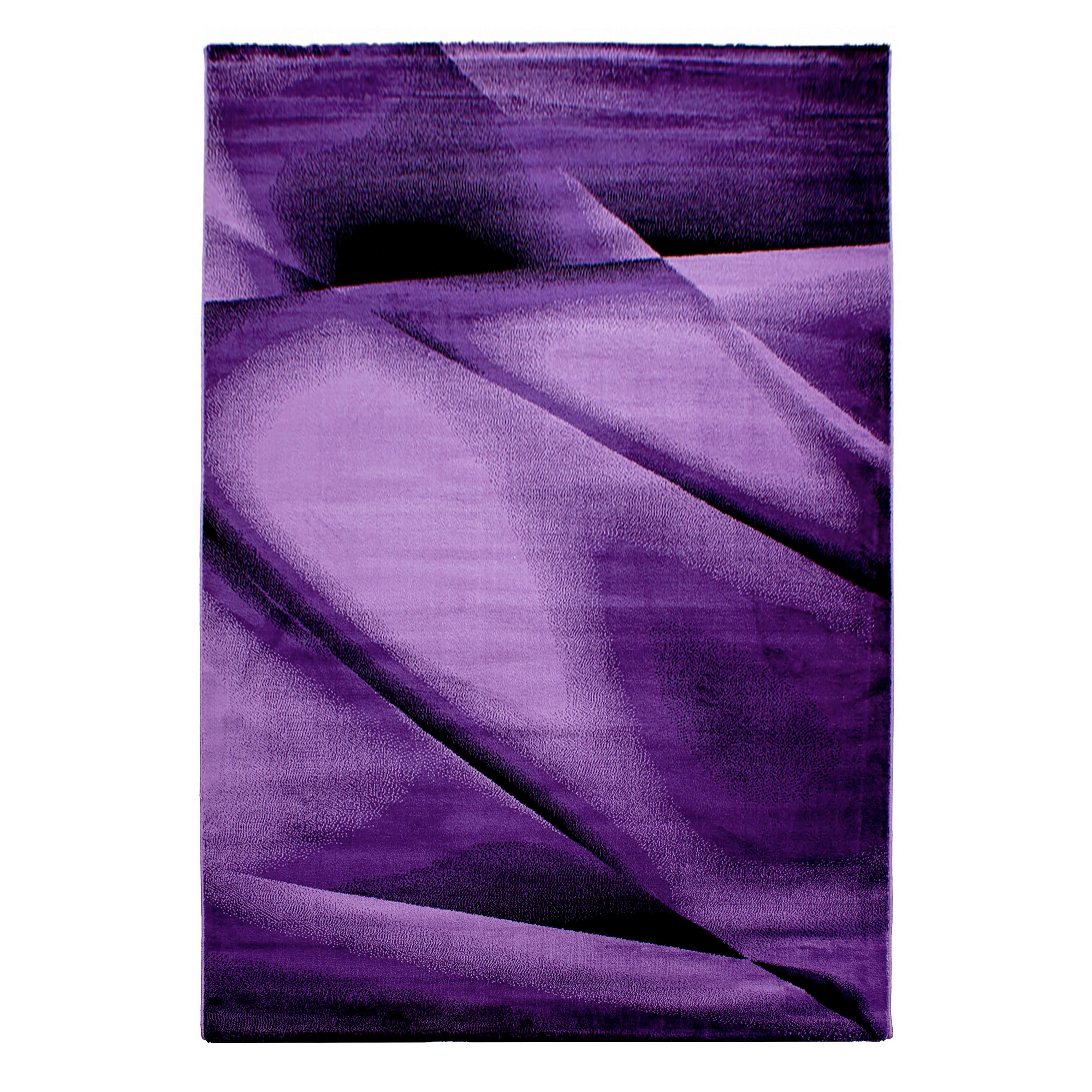 Flachwebeteppich Miami - Lila, Design, Textil (140/200cm) - Novel