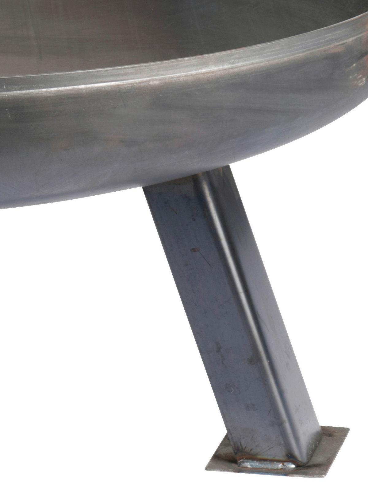 Feuerschale Ø 80 Cm Relax Mit Tragegriff - Silberfarben, MODERN, Metall (80/30cm) - Homezone