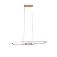 Led-pendelleuchte 347710465 Albany - Grau/Cappuccino, Design, Metall (100/28/150cm) - Trio Leuchten