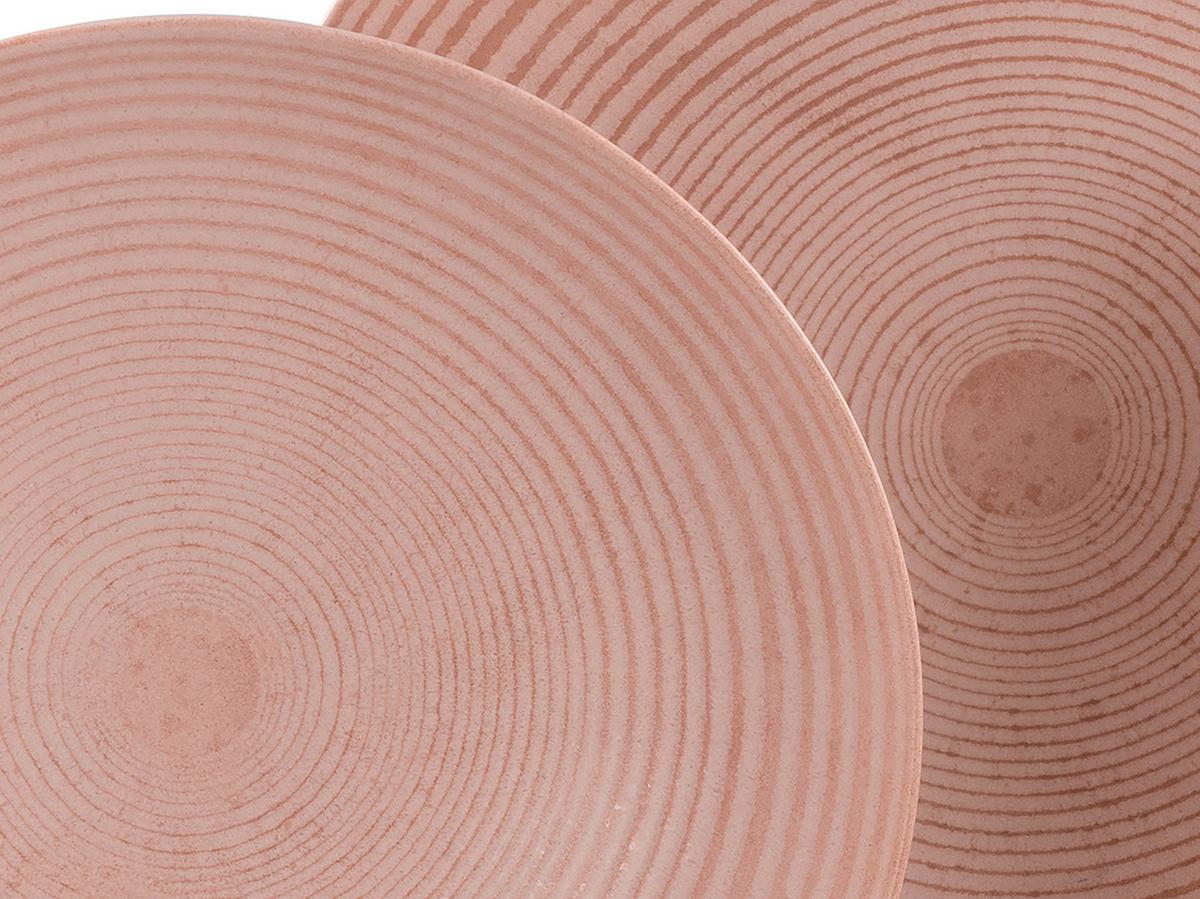 Tafelservice Catania Peach 12-Tlg., Rosa - Rosa, Basics, Keramik - Creatable