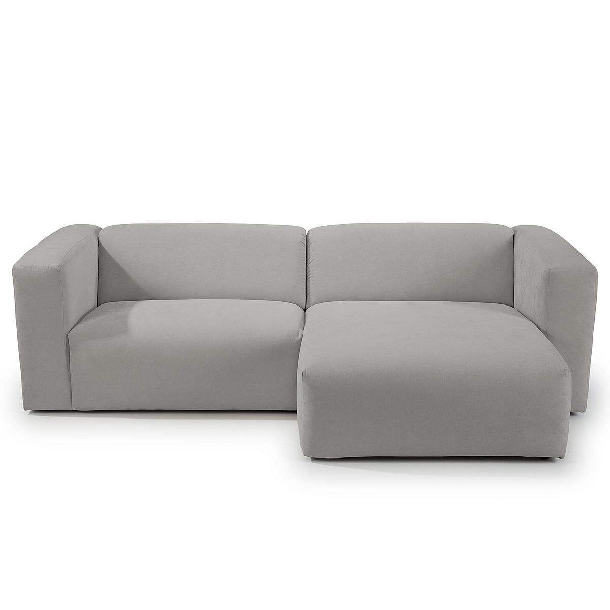 Ecksofa Bolt, Grau B: 160x255 cm - Grau, MODERN, Textil (160/255cm) - Trendmanufaktur