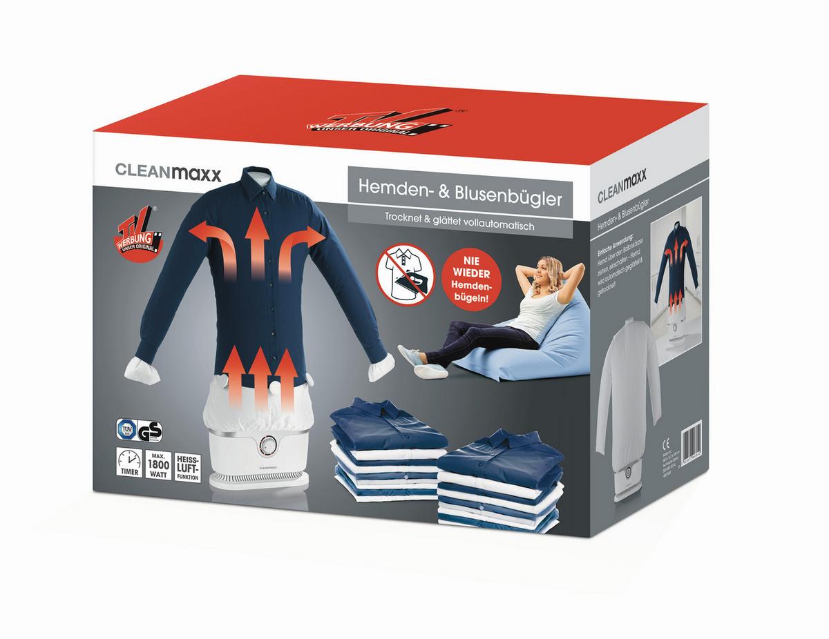 DAMPFBÜGELEISEN 1800W, Silber, Weiß - Silberfarben/Weiß, Kunststoff/Metall (42.3/18.1/105cm) - CLEANMAXX