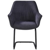ŽIDLE S PODRUČKAMI NOVA - šedá/černá, Moderní, kov/textil (64/87/60cm) - Premium Living