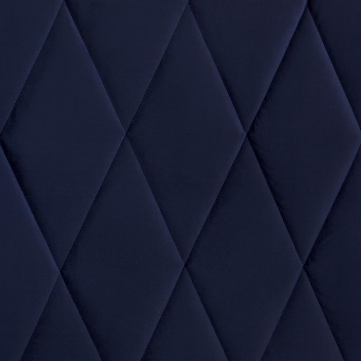 Boxspringbett 160x200cm Paula 1 - Chromfarben/Dunkelblau, MODERN, Textil (160/200cm)