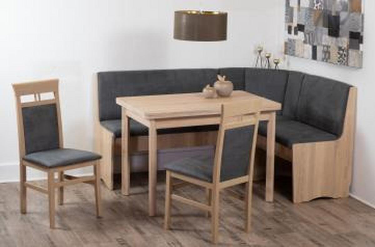 Eckbankgruppe Duisburg Peibso Titanic Grau/eiche D. B: 165cm - Grau/Sonoma Eiche, KONVENTIONELL, Holz/Holzwerkstoff (125/89/125cm) - MID.YOU