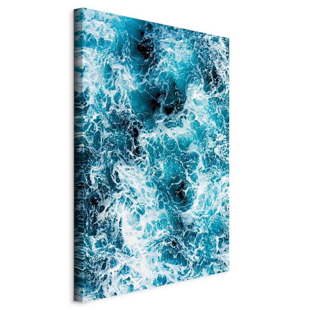 Leinwandbild Sea Blau Weiß B: 40 cm - Blau/Weiß, Basics, Holzwerkstoff/Textil (40/60/1.2cm) - artgeist