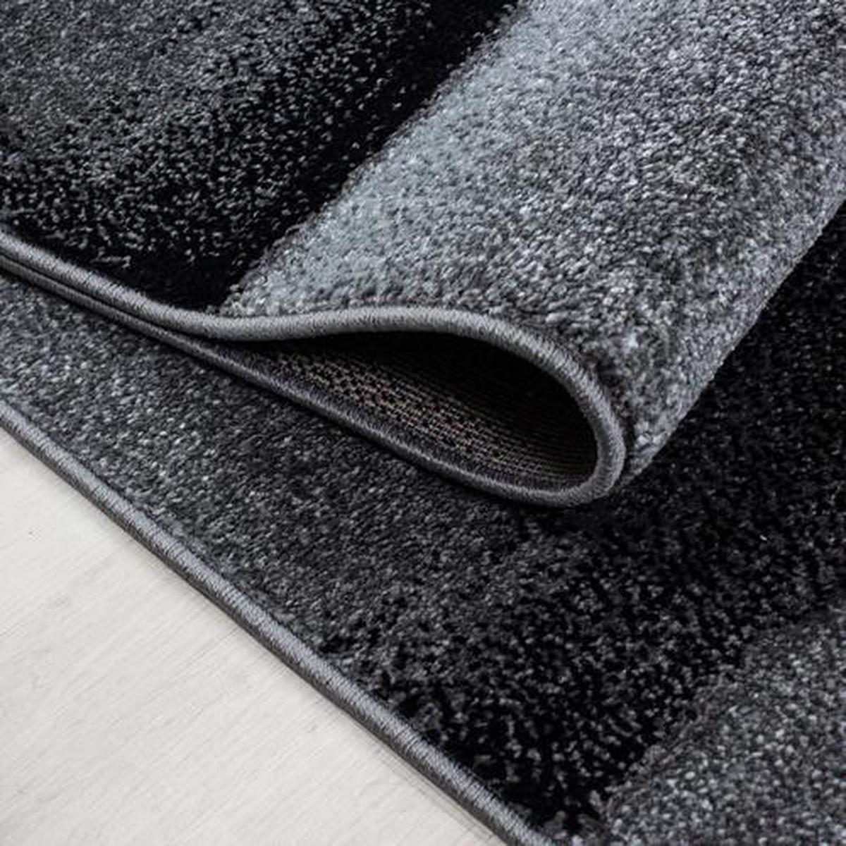 Webteppich Schwarz Naturfaser Lucca 200x290 cm - Schwarz, Trend, Textil (200/290cm)