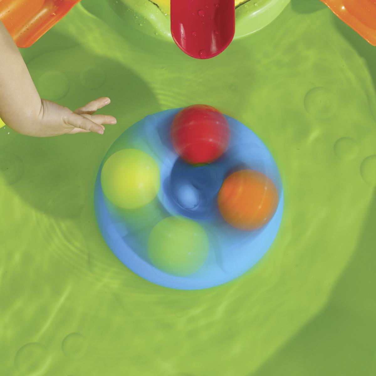 Sand- und Wassertisch Busy Ball DxH 80x,70,8 cm Bunt - Multicolor, MODERN, Kunststoff (80/70,8/80cm) - Ambia Garden