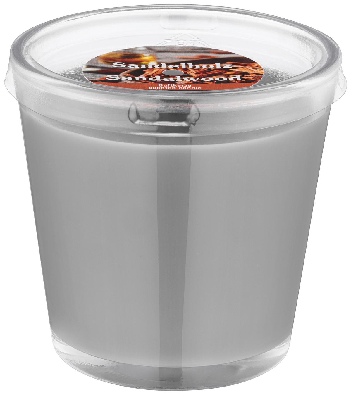 Kerze im Glas Maurice - Klar/Grau, KONVENTIONELL, Glas/Paraffin (7,5/7,5cm) - Ondega