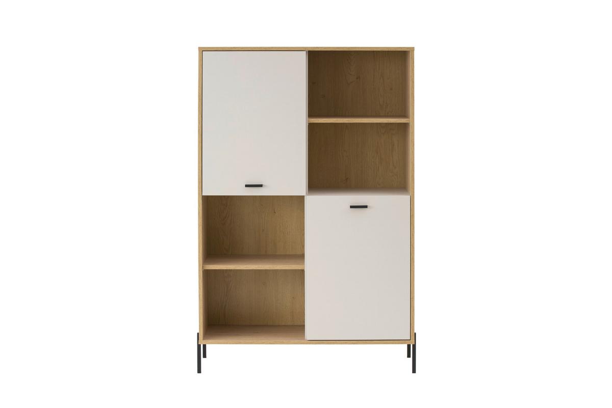 Regalelement Fredericia Eichefarben Kaschmir B: 105 cm - Kaschmir/Eichefarben, Design, Holzwerkstoff (105/160/40cm) - MID.YOU