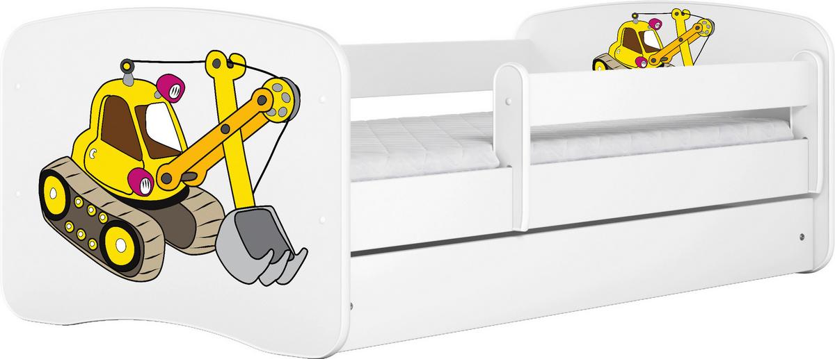 Kinder-/Juniorbett Babydreams Inkl. Matratze 80x160 - Birkefarben/Weiß, MODERN, Holz/Holzwerkstoff (80/160cm) - MID.YOU