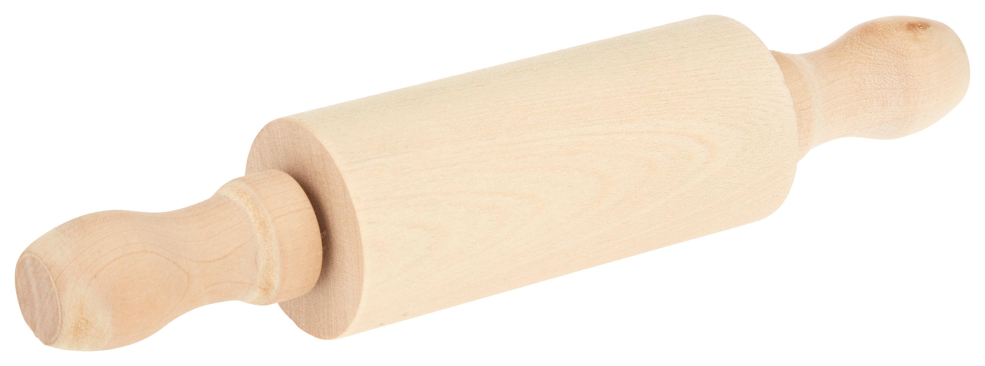Teigrolle Aus Holz Mini L: Ca. 23 Cm, Birke - Naturfarben, ROMANTIK / LANDHAUS, Holz (23cm) - James Wood