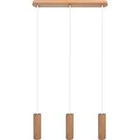 Hängeleuchte 8520345 madera - Eschefarben/Weiß, Natur, Holz (52/140cm)