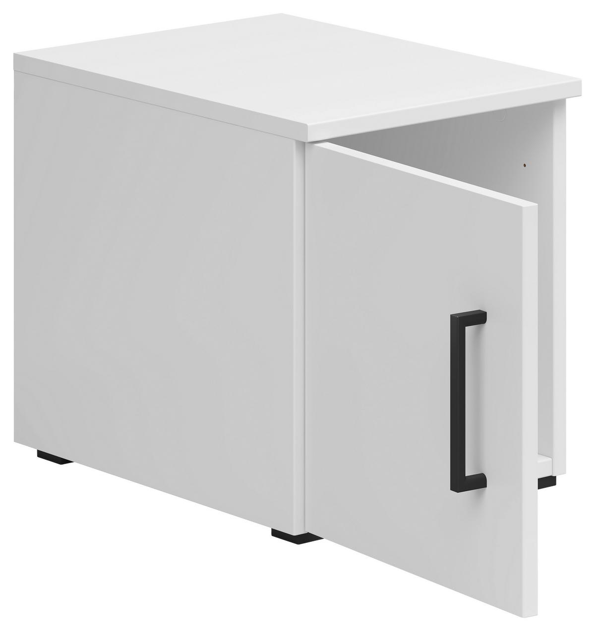 Nadstavec na skriňu MULTISTAURAUM š: 30cm - čierna/biela, Modern, kompozitné drevo/plast (30/35/40cm)