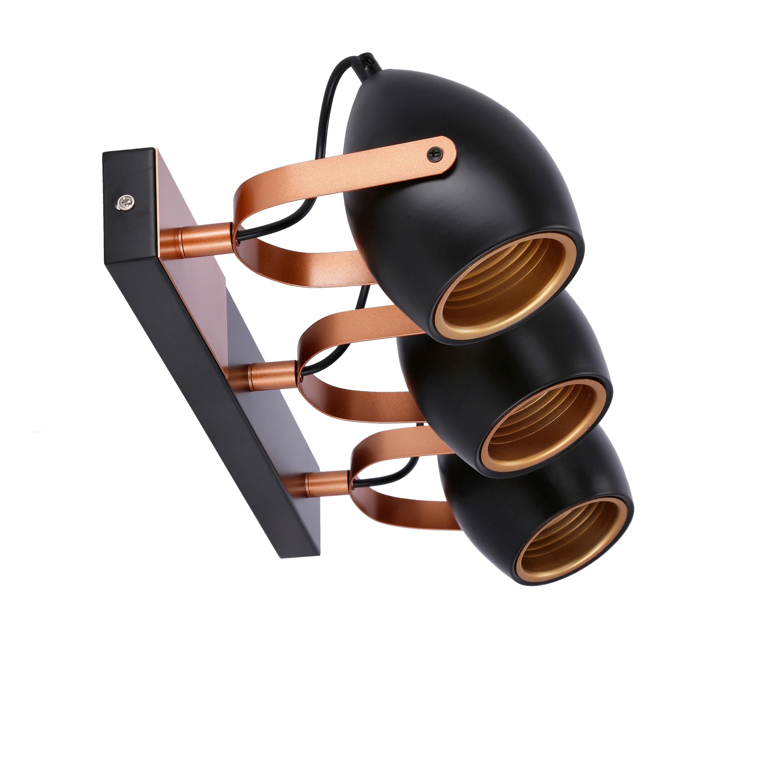 DECKENSTRAHLER 93-82589 - Schwarz, Design, Metall (46/25/13cm)