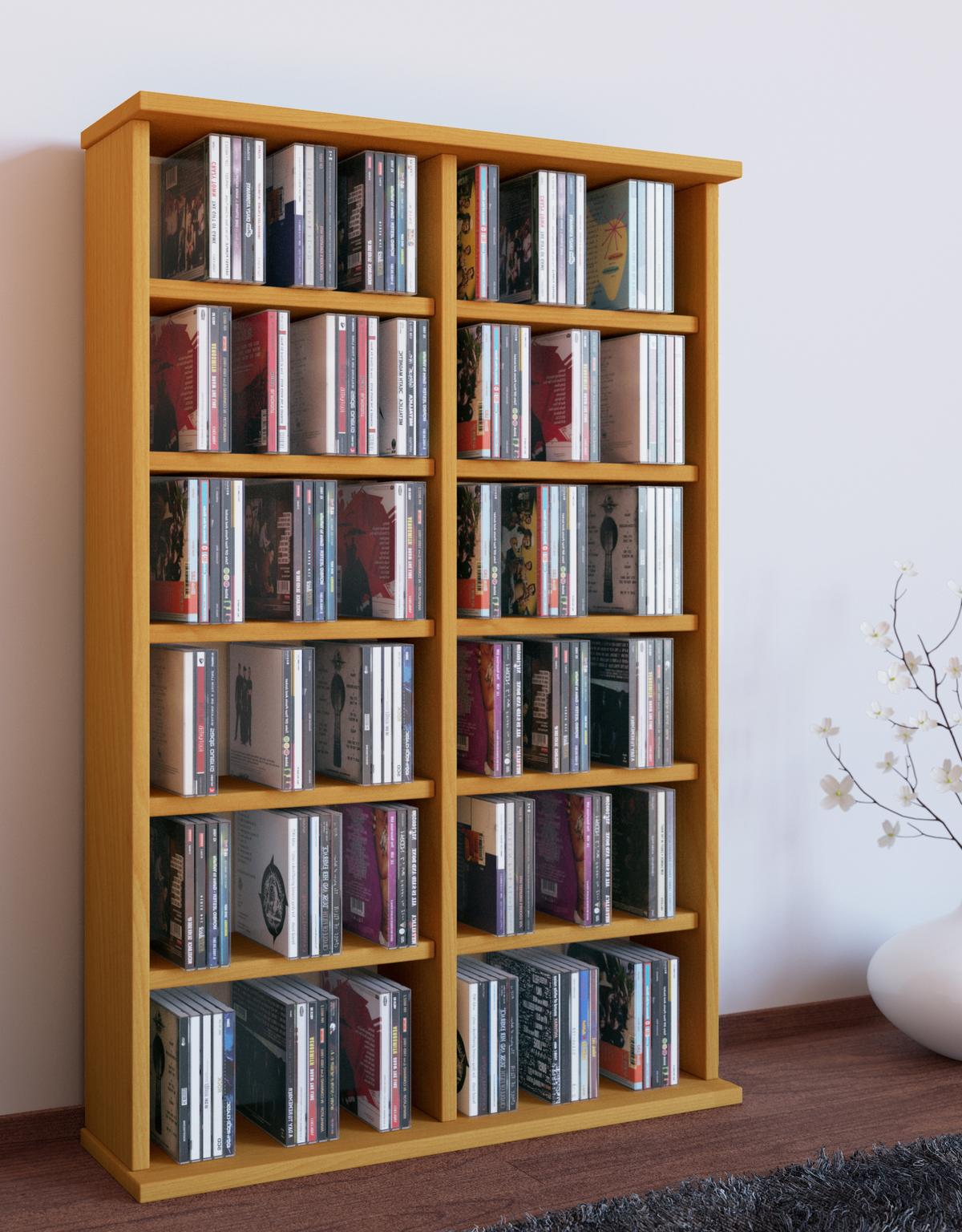 CD Regal Ronul 60 cm Buche Dekor - Buchefarben, KONVENTIONELL, Holzwerkstoff (60/91,5/18cm) - MID.YOU