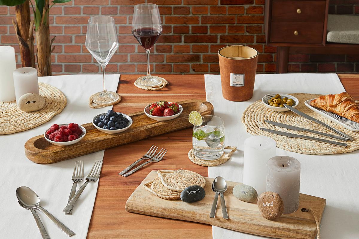 Evőeszközkészlet 30db-os Sandro - nemesacélszínű, Modern, fém - Luca Bessoni