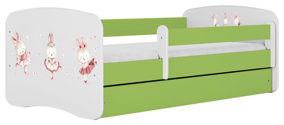 Kinder-/Juniorbett Babydreams inkl. Matratze 80x160 - Birkefarben/Weiß, MODERN, Holz/Holzwerkstoff (80/160cm) - MID.YOU