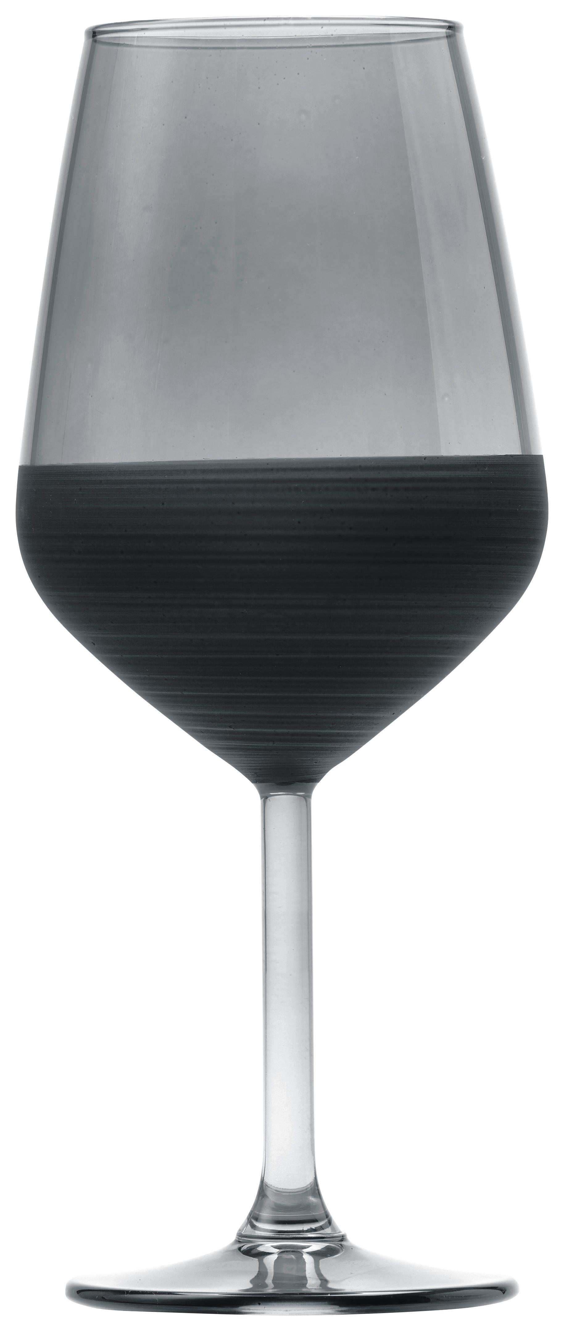 Sklenice na víno Black, ca. 490ml - černá, Moderní, sklo (6,4/22cm) - Mömax