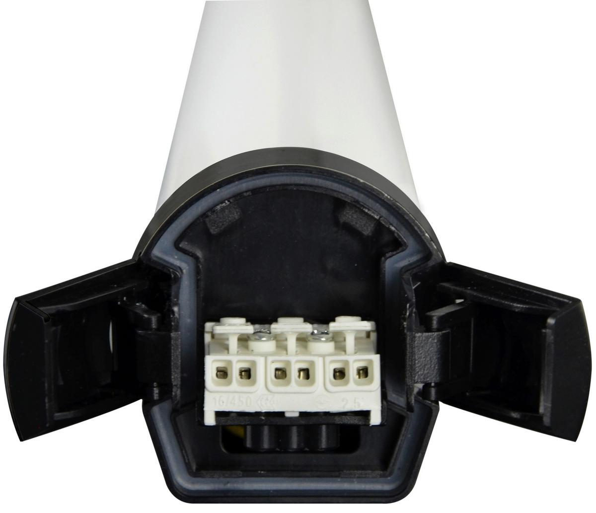 Led-deckenleuchte L: 62 Cm, Für In-Und Outdoor - Schwarz, Basics, Kunststoff (62/6/6cm)