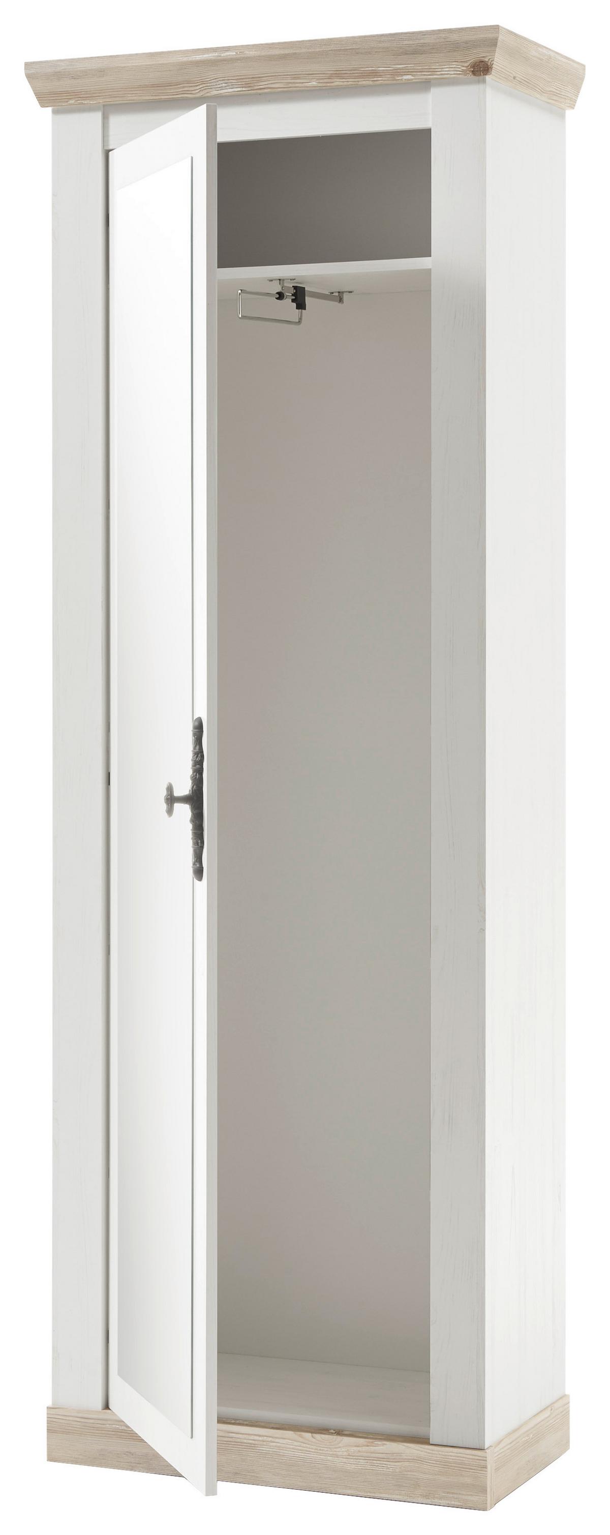 Garderobe Florenz Pinienfarb./Hellbraun B: 73cm - Hellbraun/Pinienfarben, Design, Holzwerkstoff (73/201/38cm) - MID.YOU