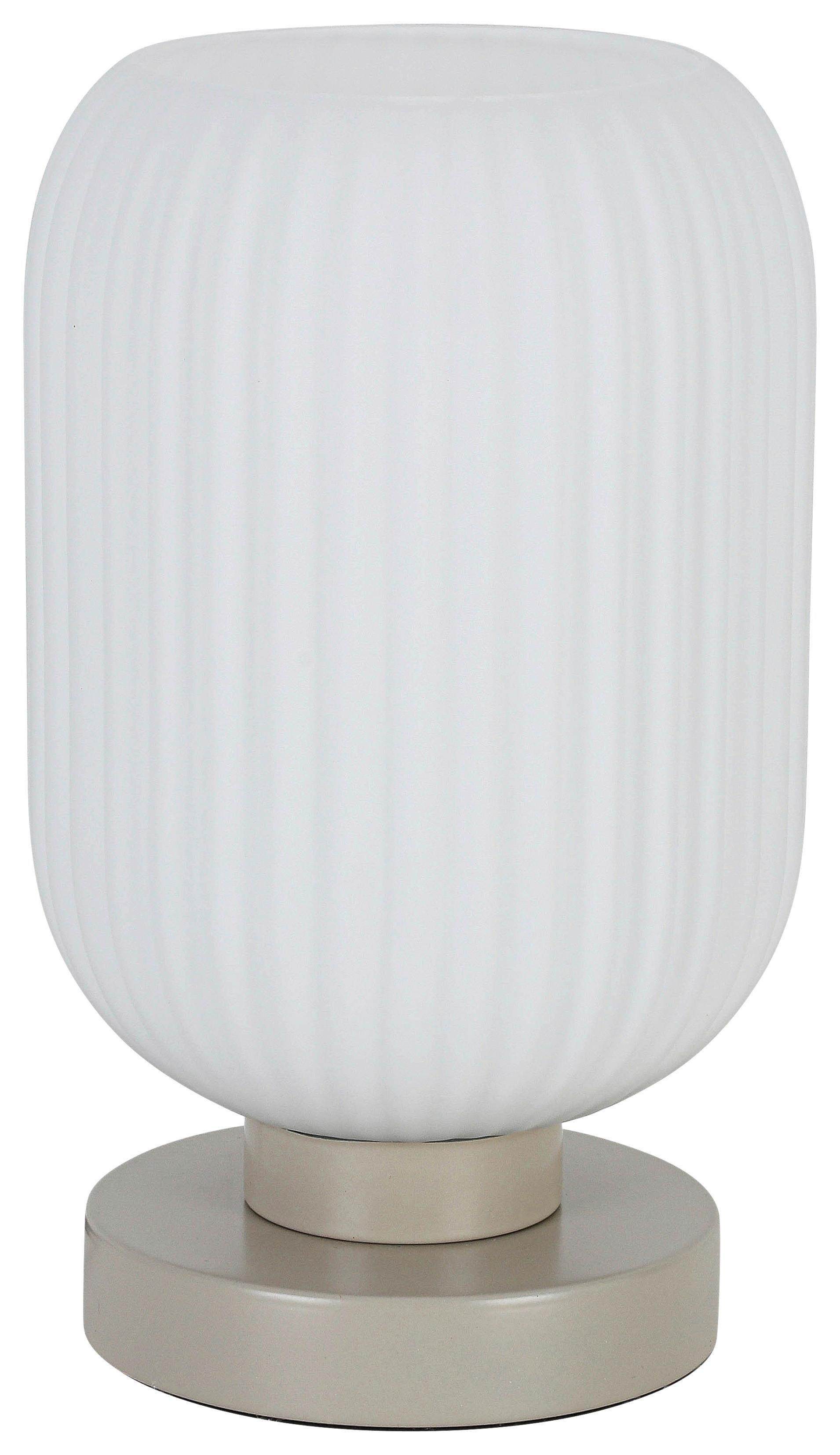 STOLNÍ LAMPA EXI - bílá/pískové barvy, Moderní, kov/plast (14/24cm) - Mömax