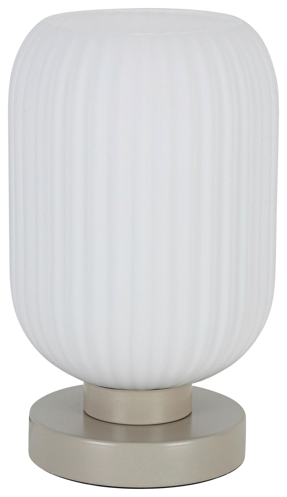 STOLNÁ LAMPA EXI - piesková/biela, Modern, kov/plast (14/24cm) - Mömax