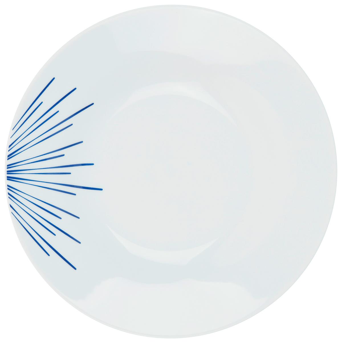 Suppentellerset Mathilda - Blau/Weiß, Trend, Keramik (20cm) - Ondega