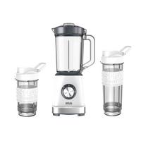 Standmixer Smooth 500 W 1,5 L + Behälter - Edelstahlfarben/Schwarz, Kunststoff (18/37,5/15,3cm) - Silva Homeline