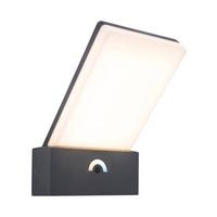 Außenwandleuchte Pano 17,5w Kunststoff Metall, Wandmontage - Anthrazit/Weiß, Basics, Kunststoff/Metall (15/7/24cm)