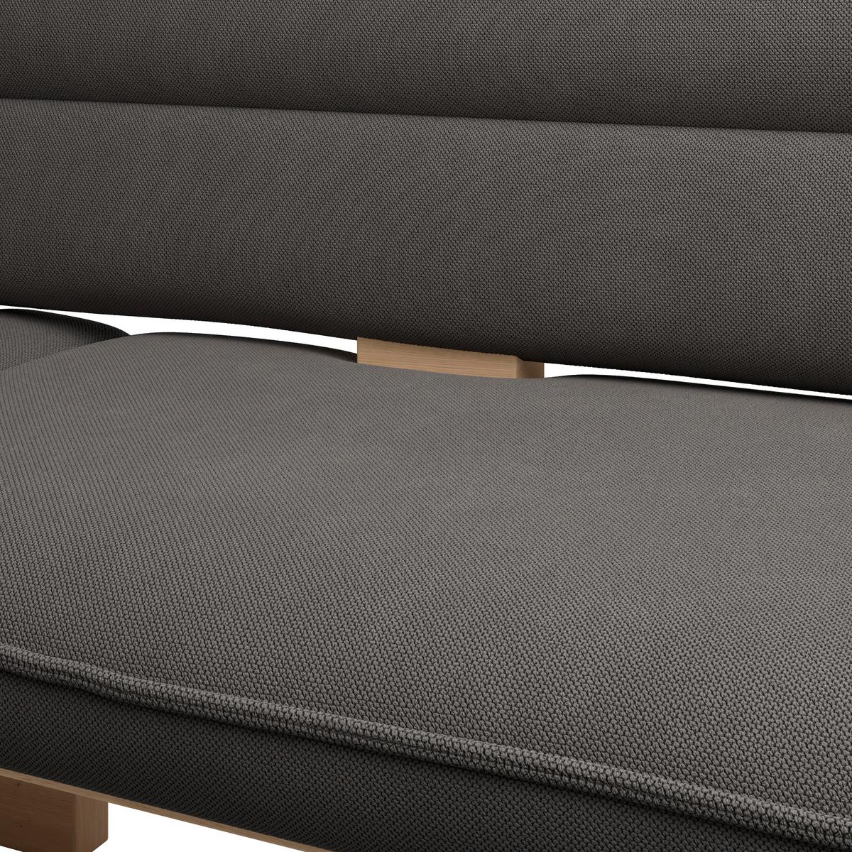 Eckbank Beluna Ii Webstoff Anthrazit, B: 170cm - Eichefarben/Anthrazit, KONVENTIONELL, Holz/Textil (170/192cm) - James Wood