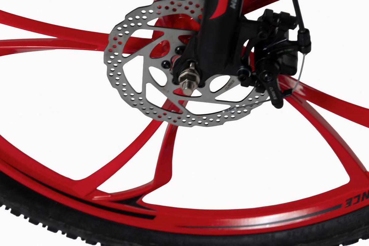 Mountainbike 26'' WYLD Topspin schwarz/Rot - Schwarz, MODERN, Metall (25/140/60cm)