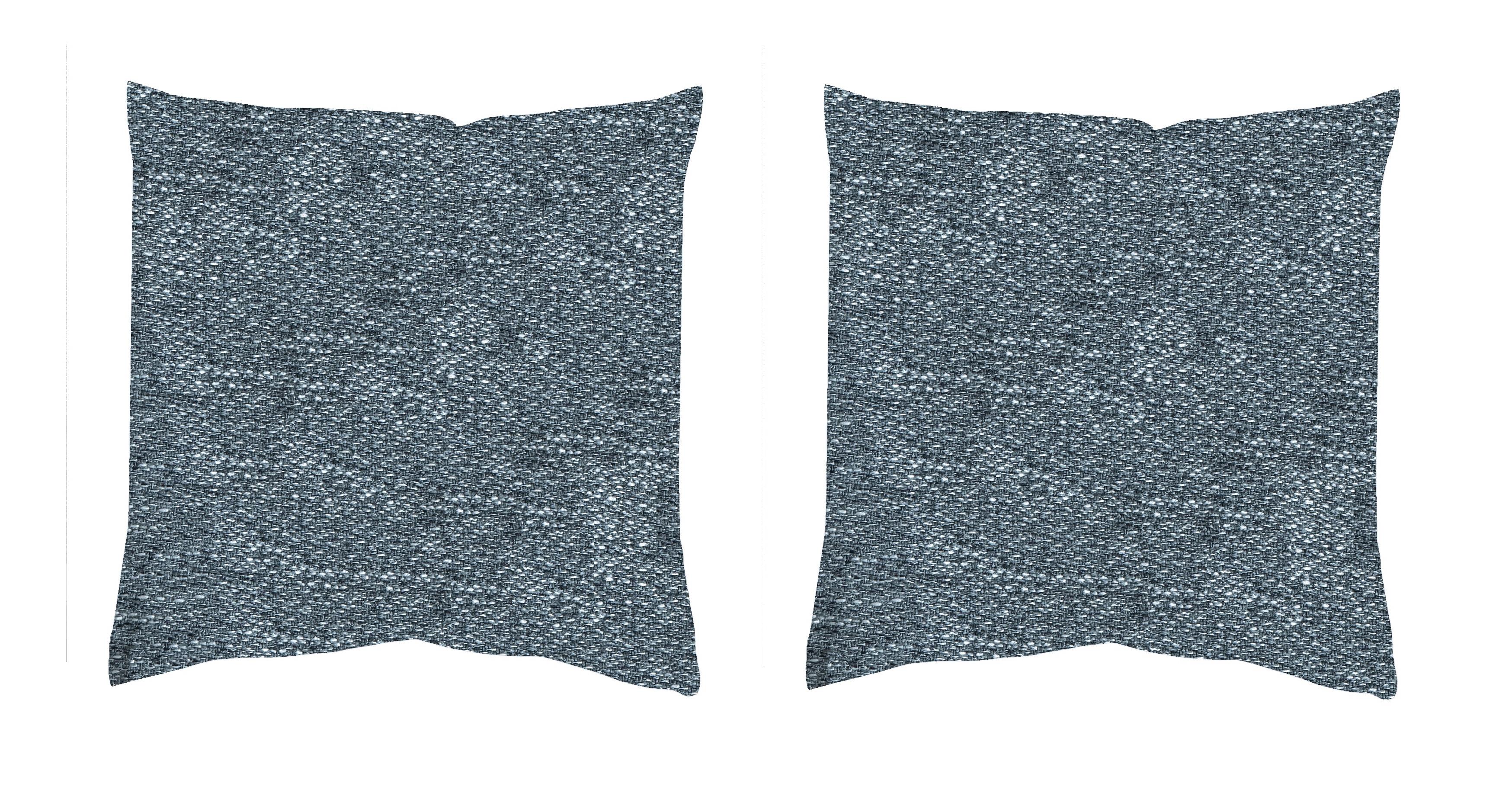 Kissenhüllen-set Fjella - Blau, Basics, Textil (50/50cm)