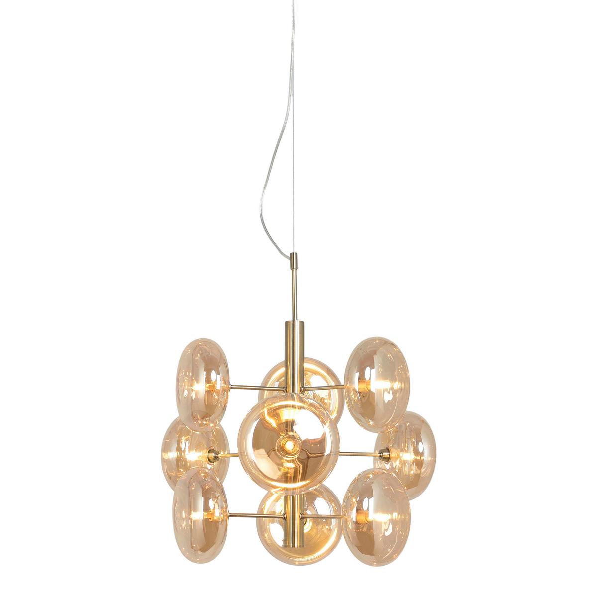 Pendelleuchte Orion - Messingfarben, Basics, Glas/Metall (53/150cm) - Näve