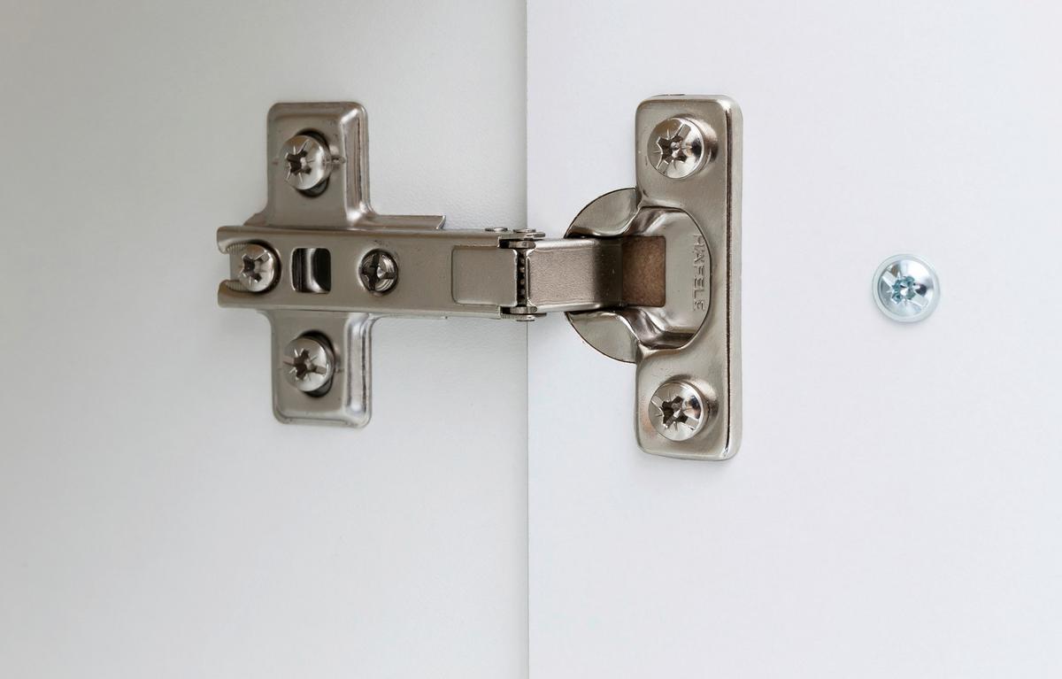 Unterschrank Paris Eiche Wotan/weiß B: 30 Cm - Silberfarben/Eiche Wotan, MODERN, Holzwerkstoff (30/79/35cm) - Held