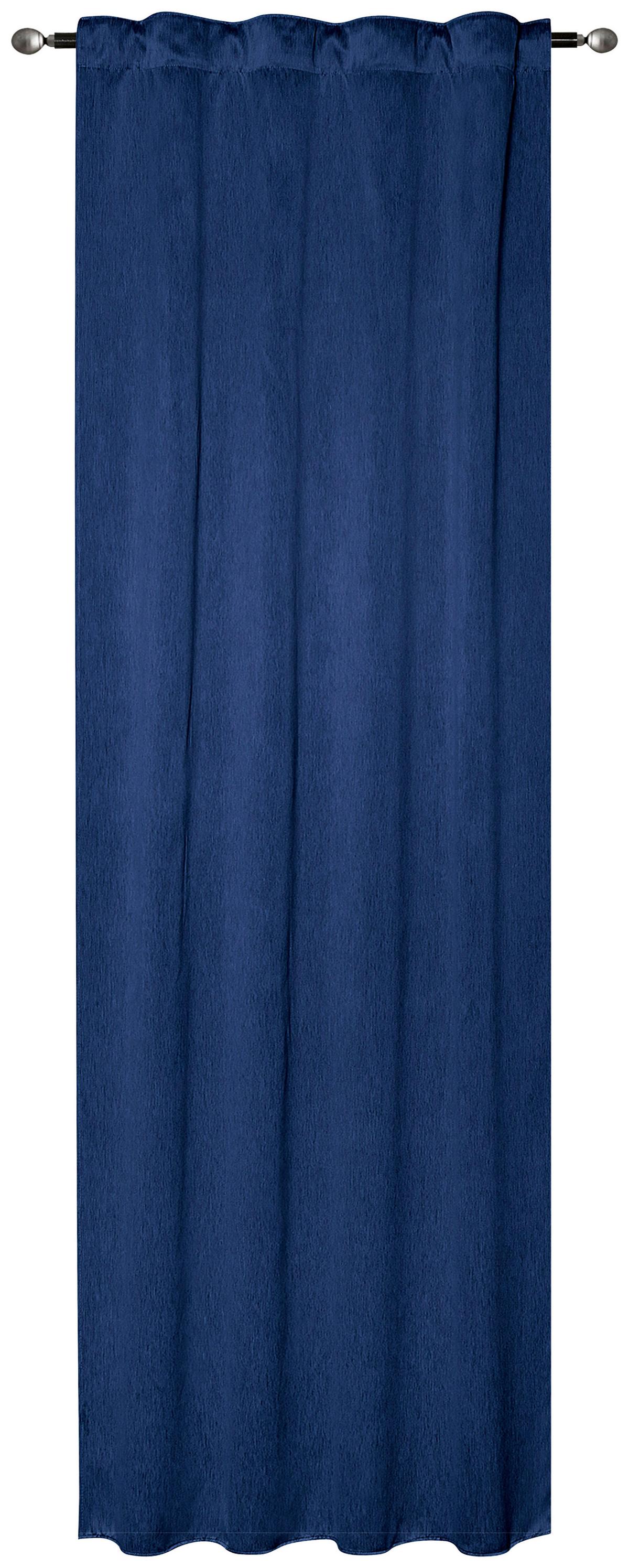 Verdunkelungsvorhang Mara - Blau, ROMANTIK / LANDHAUS, Textil (135/245cm) - James Wood