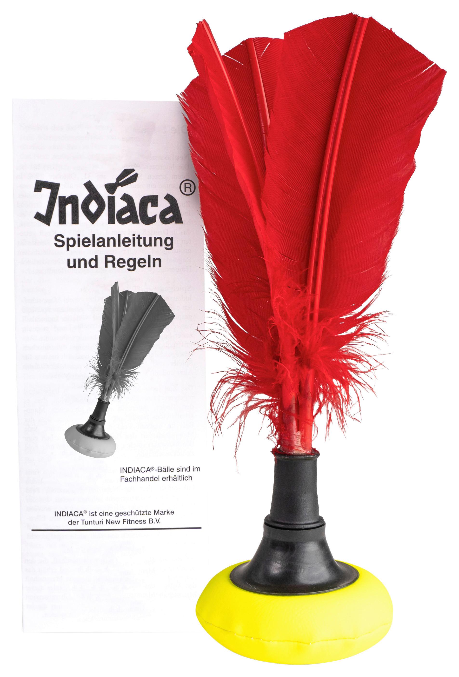 Federballset Indiaca Tournament - Gelb/Rot, KONVENTIONELL, Kunststoff (10,.5/10,5/24,5cm)