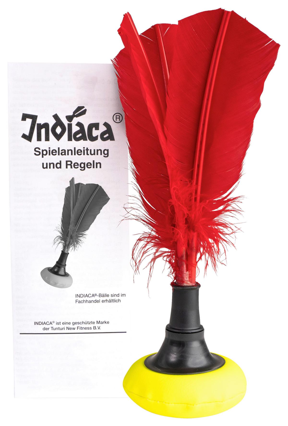Federballset Indiaca Tournament - Gelb/Rot, KONVENTIONELL, Kunststoff (10,.5/10,5/24,5cm)