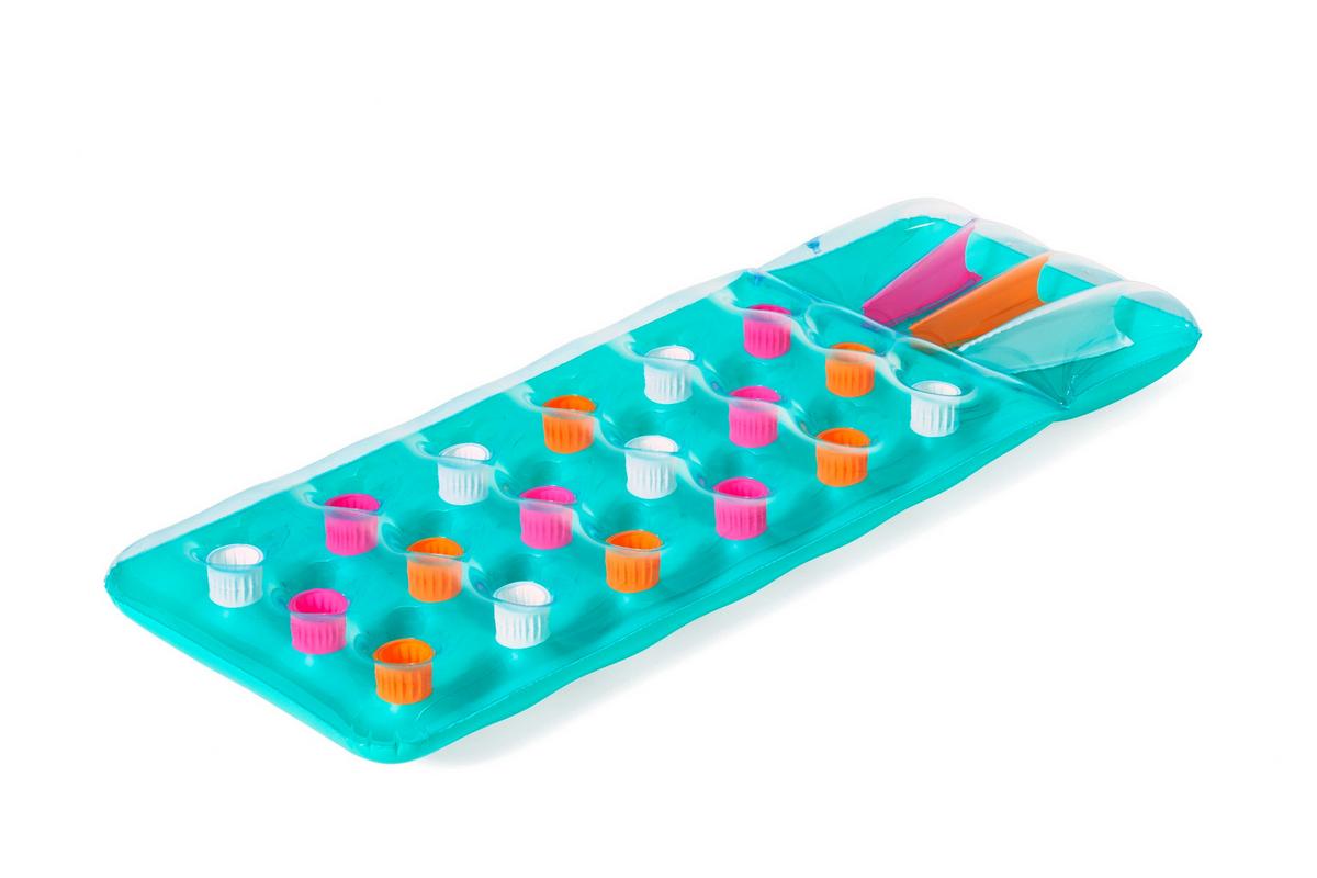 Luftmatratze Mathilda - Orange/Hellblau, KONVENTIONELL, Kunststoff (71/188cm) - Bestway