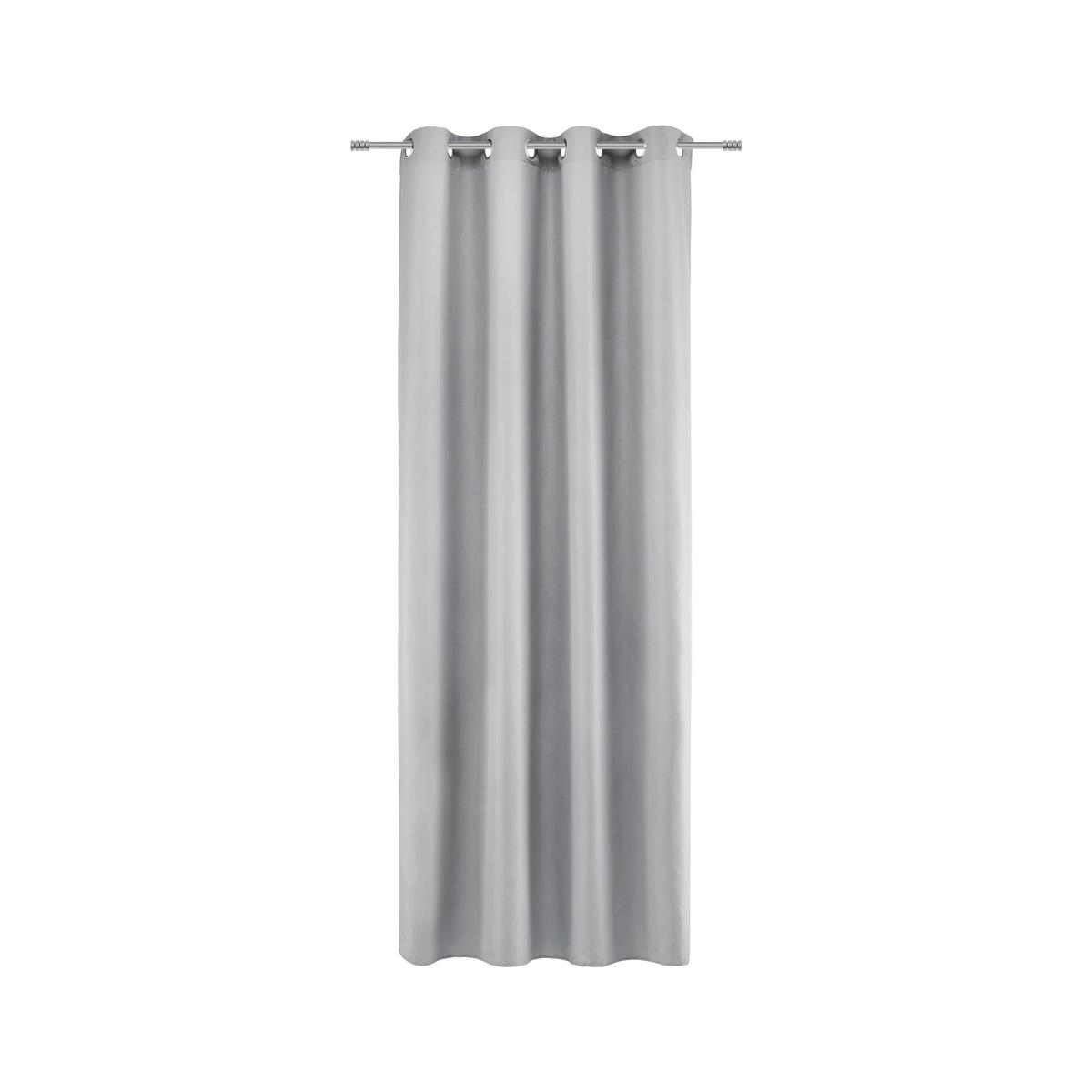 ZÁVĚS S OČKY Abby, 140/235 cm - šedá, Konvenční, textil (140/235cm) - Modern Living