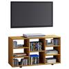 Regál, barvy buku, š: 114cm - černá/barvy buku, Moderní, kompozitní dřevo/plast (114/60/40cm) - MID.YOU