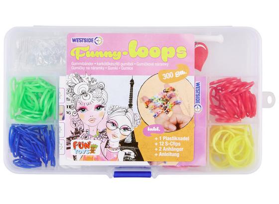 Schmuckbastelset Funny Loops - Multicolor, Basics, Kunststoff Schmuckbastelset Funny Loops - Multicolor, Basics, Kunststoff