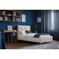 Polsterbett Trivio 100x200 Cm Creme - Creme, MODERN, Holz/Holzwerkstoff (100/200cm) - MID.YOU