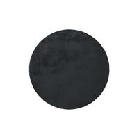 Hochflorteppich Anthrazit Rabbit Rund D: 160 Cm - Anthrazit, Trend, Textil (160cm) - Kayoom